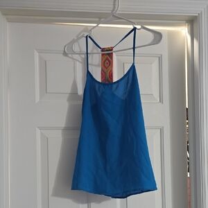 🔵Bella D. Vibrant Blue Tank Top with Colorful Strap